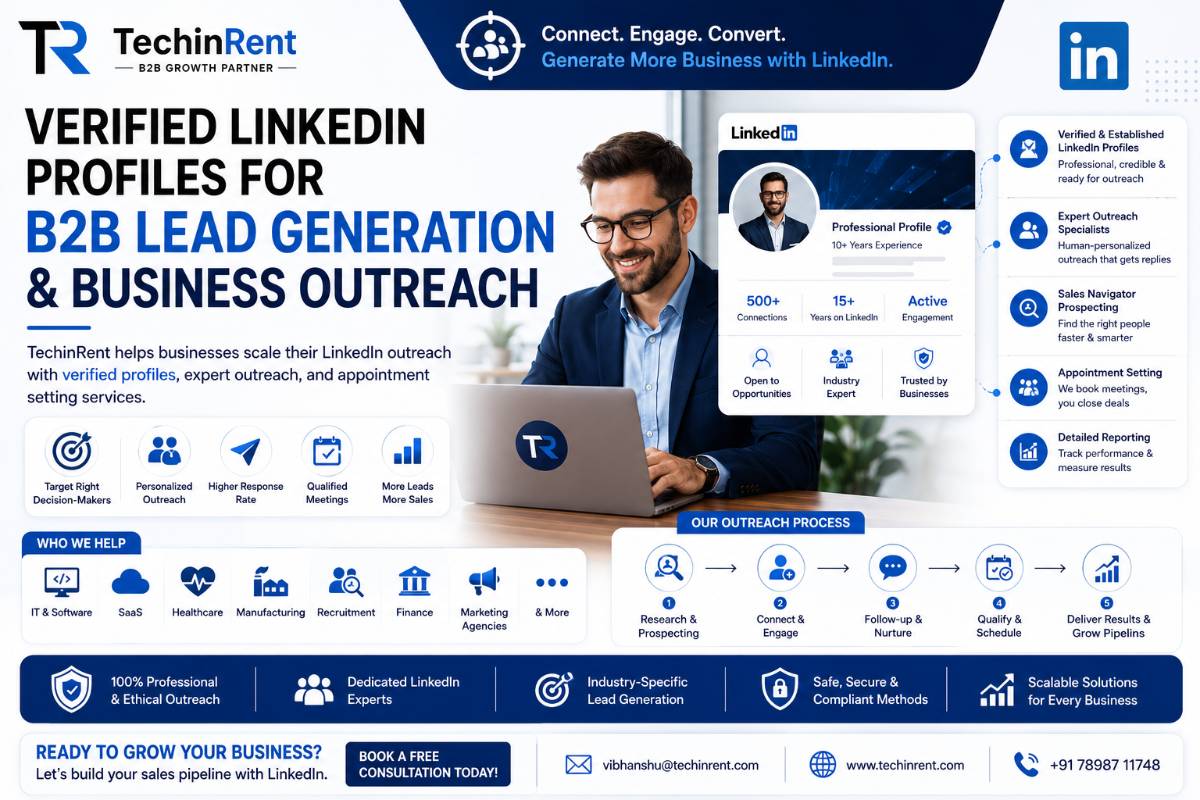 Verified LinkedIn Profiles for B2B Lead Generation & Business Outreach